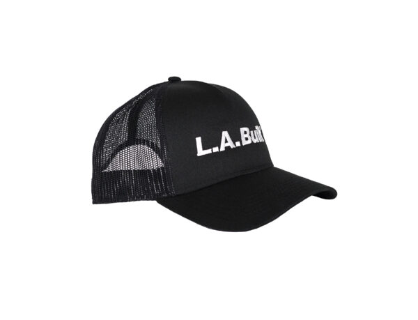 L.A. Built Logo Embroidered Cap Middle - Blk/Wht - Image 2