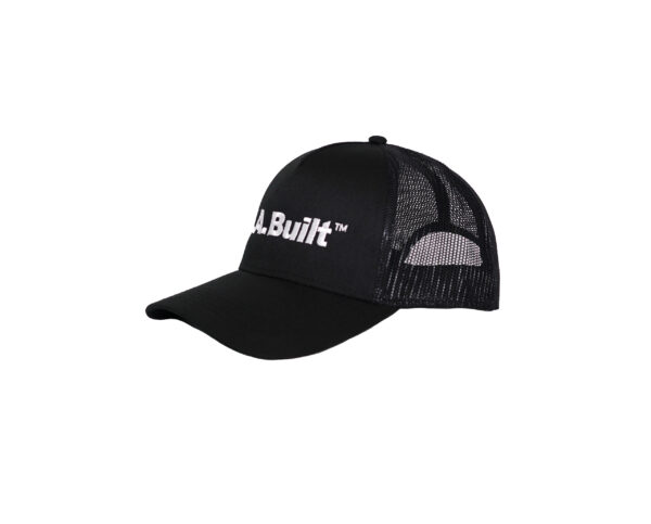 L.A. Built Logo Embroidered Cap Middle - Blk/Wht - Image 3