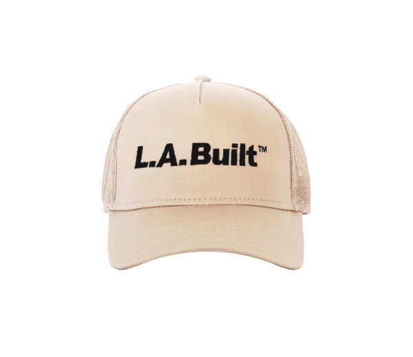 L.A. Built Logo Embroidered Cap Middle - Tan/Blk