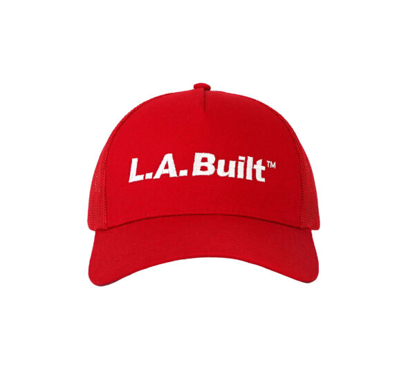 L.A. Built Logo Embroidered Cap Middle - Red/Wht