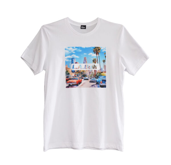 L.A. Built Graphic Print T-Shirt (Logo Front)