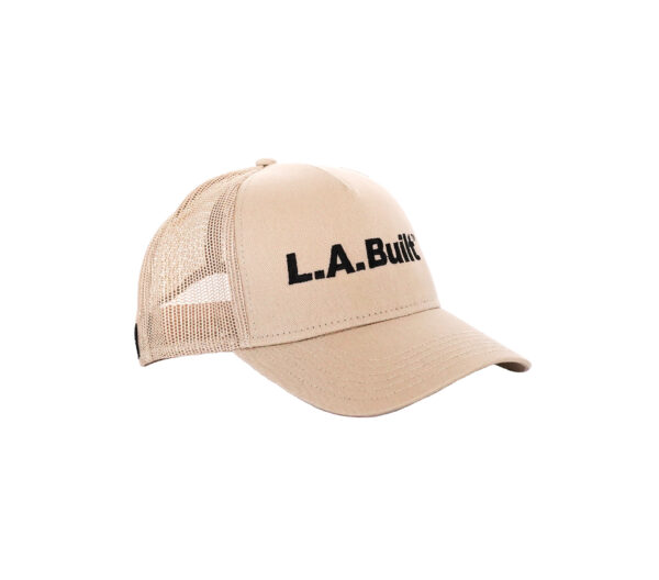 L.A. Built Logo Embroidered Cap Middle - Tan/Blk - Image 2