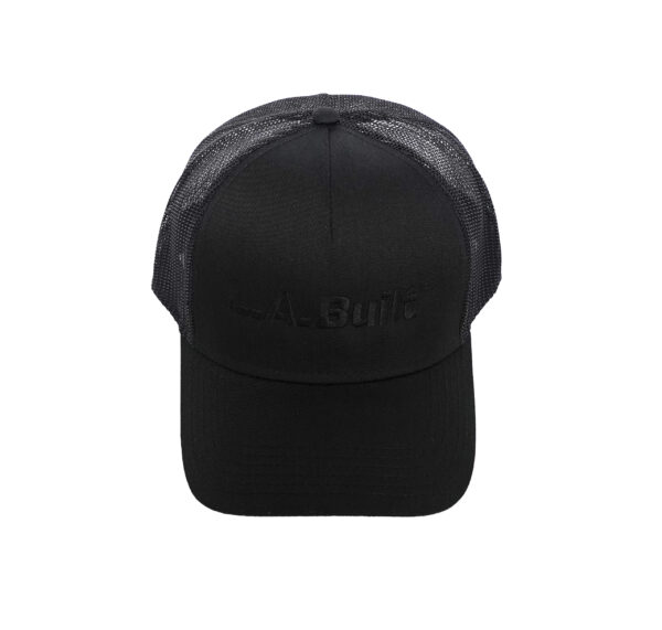 L.A. Built Logo Embroidered Cap Middle - Blk/Blk - Image 4