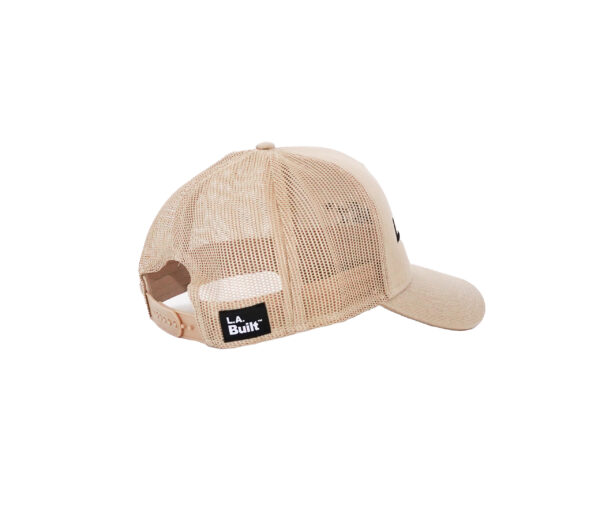 L.A. Built Logo Embroidered Cap Middle - Tan/Blk - Image 5