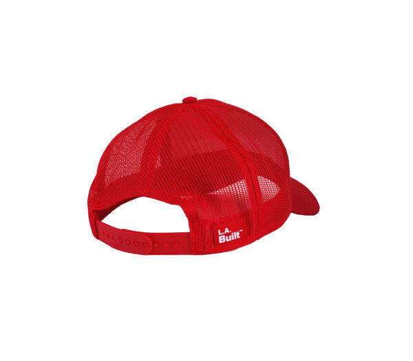 L.A. Built Logo Embroidered Cap Middle - Red/Wht - Image 5