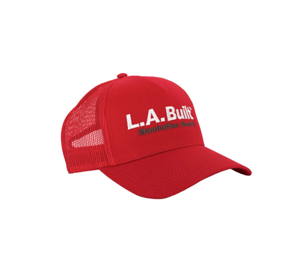 L.A. Built Logo Embroidered Cap Middle - Manhattan - Red - Image 2