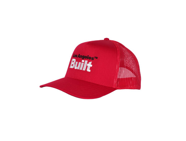 Los Angeles Built Logo Embroidered Cap - Middle - Red/Wht/Blk - Image 3