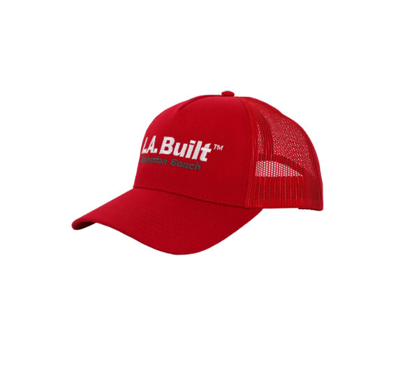 L.A. Built Logo Embroidered Cap Middle - Manhattan - Red - Image 3