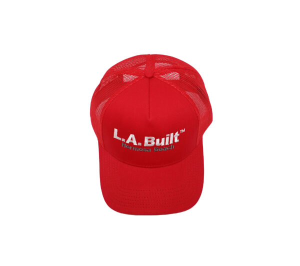 L.A. Built Logo Embroidered Cap Middle - Hermosa Beach - Red - Image 4