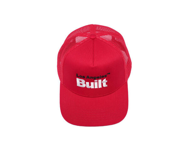 Los Angeles Built Logo Embroidered Cap - Middle - Red/Wht/Blk - Image 4