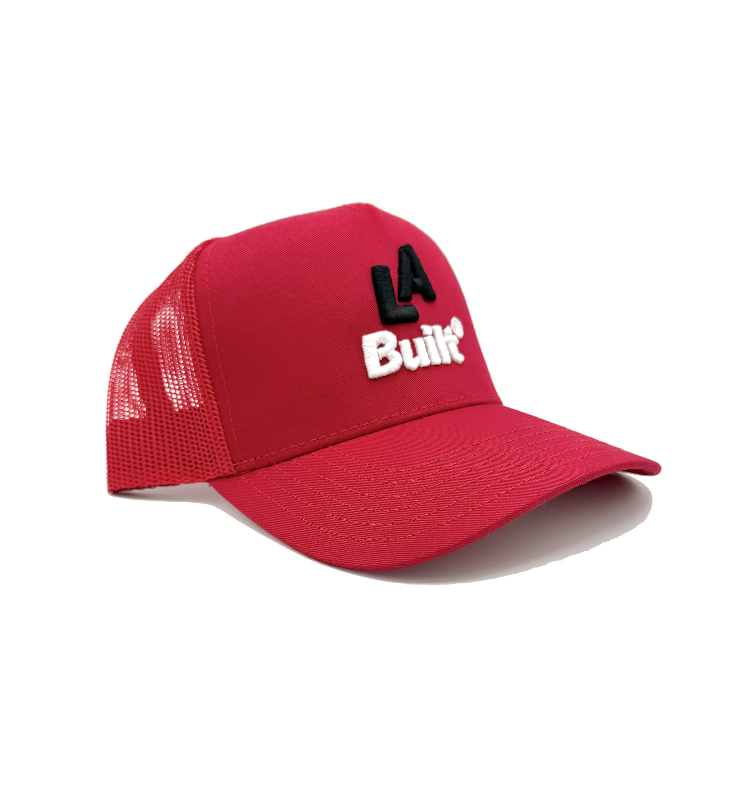 L.A. Built Logo Puff Embroidered Cap 3d - Red/Blk/Wht - Image 2