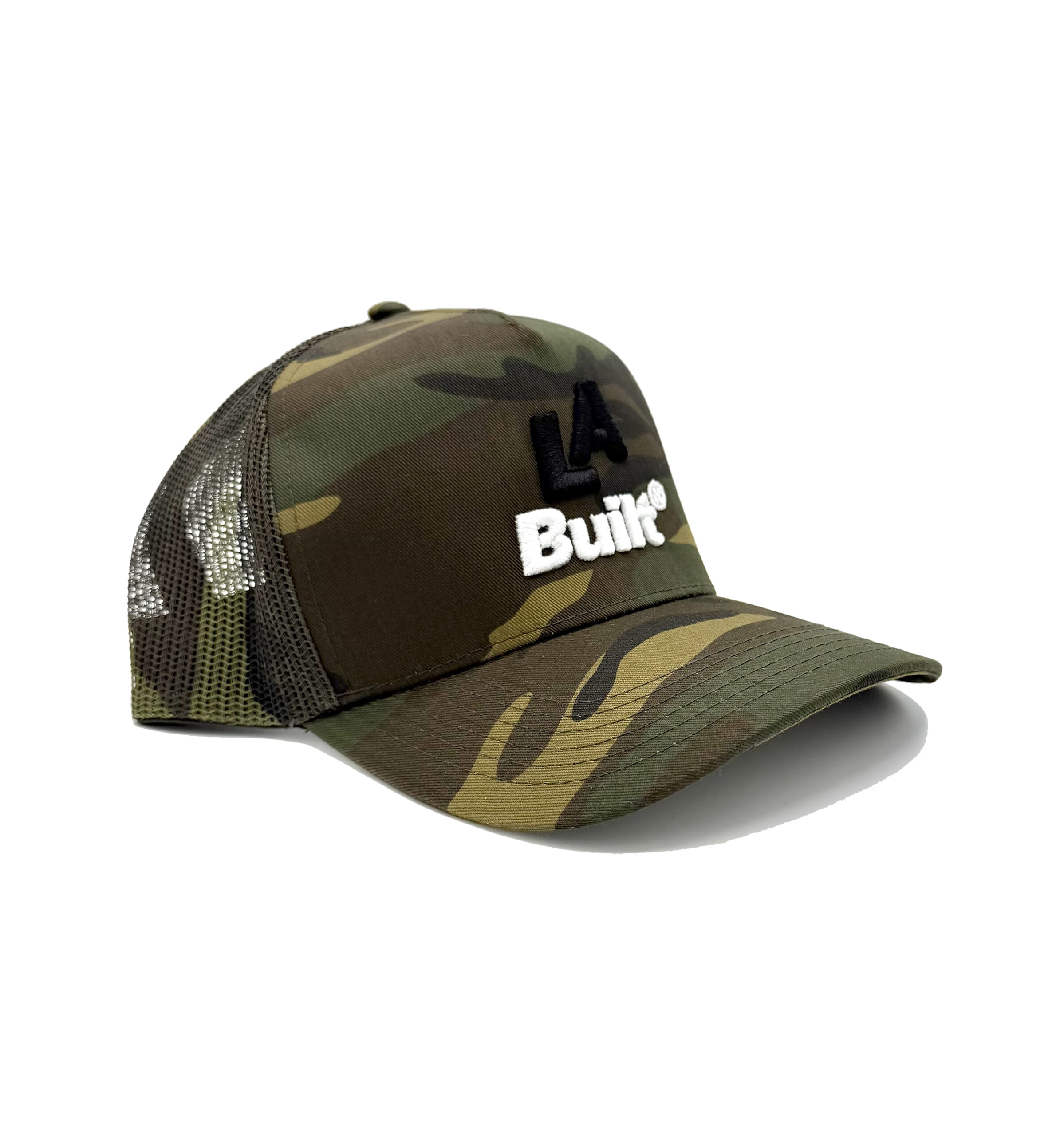 L.A. Built Logo Puff Embroidered Cap 3d - Camo/Blk/Wht - Image 2