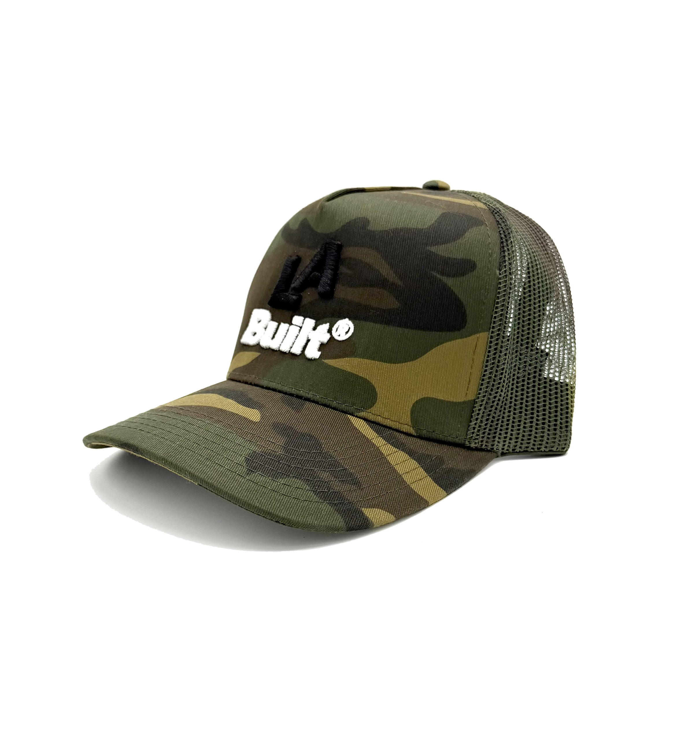 L.A. Built Logo Puff Embroidered Cap 3d - Camo/Blk/Wht - Image 3