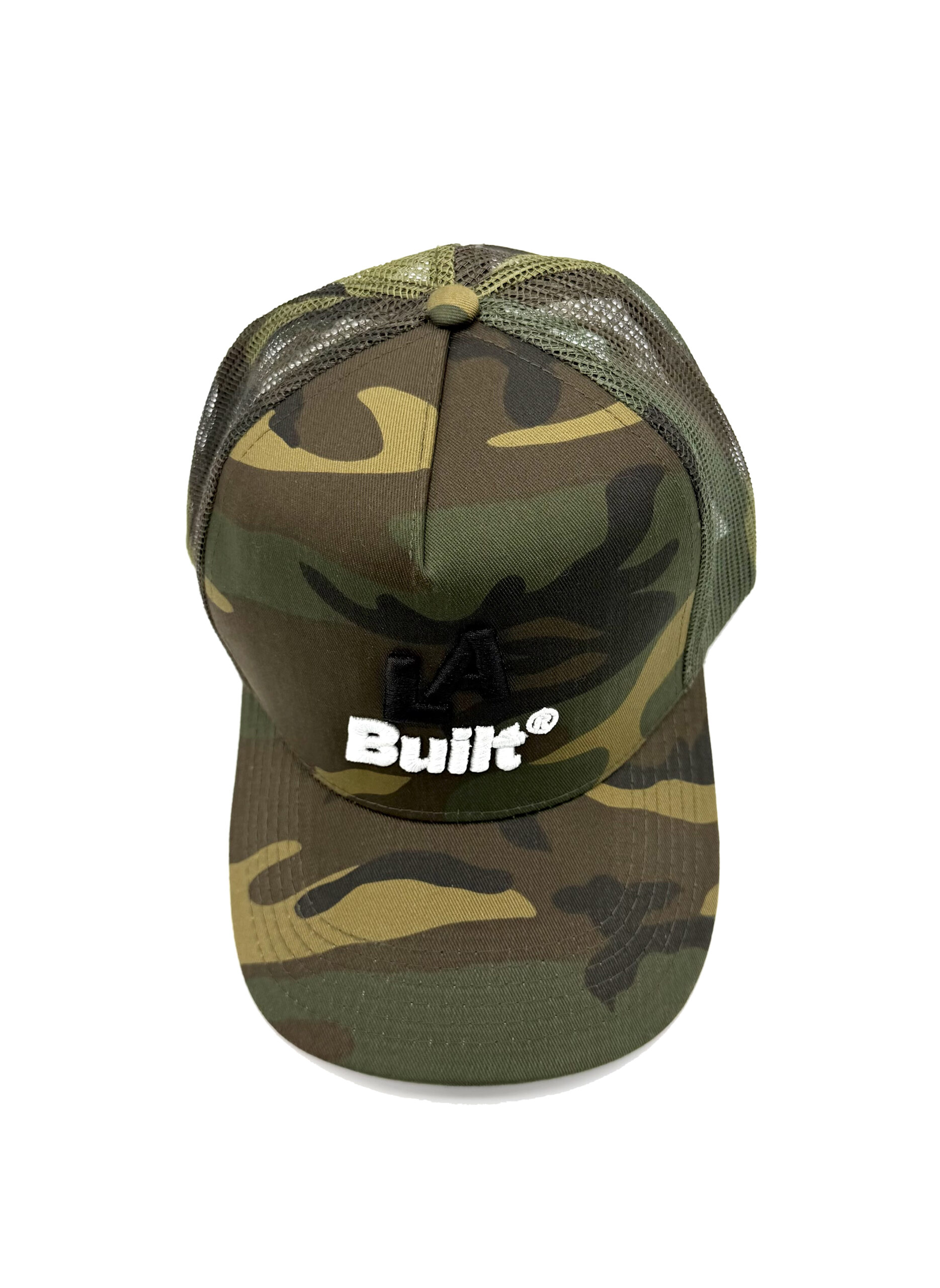 L.A. Built Logo Puff Embroidered Cap 3d - Camo/Blk/Wht - Image 4