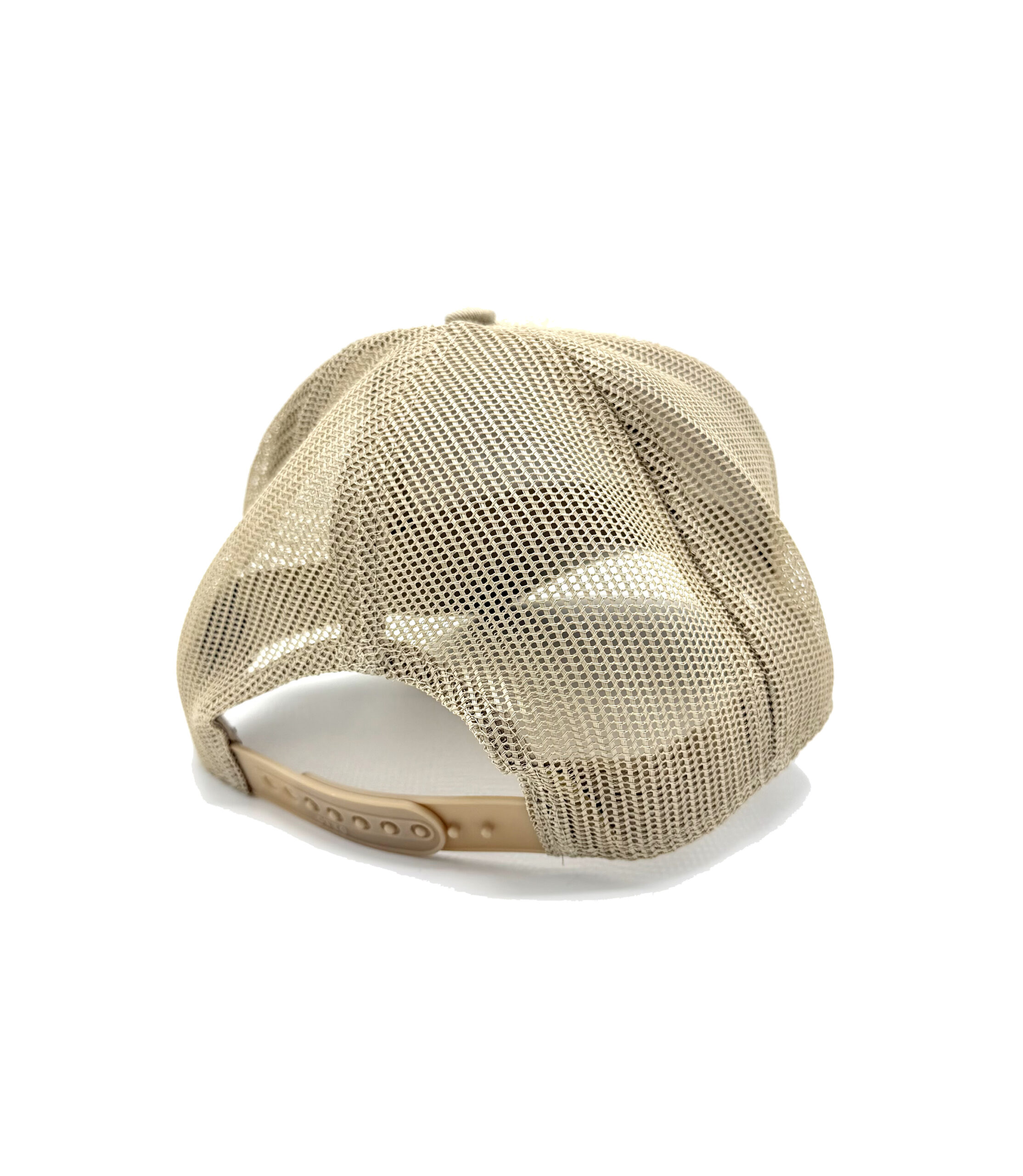 L.A. Built Embroidered 3D Puff Logo Cap/Hat v2 - Khaki/Wht - Image 5
