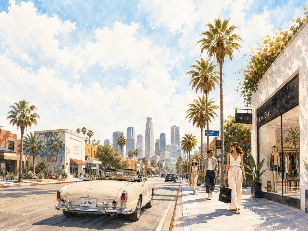 L.A. Built storefront on Melrose Ave