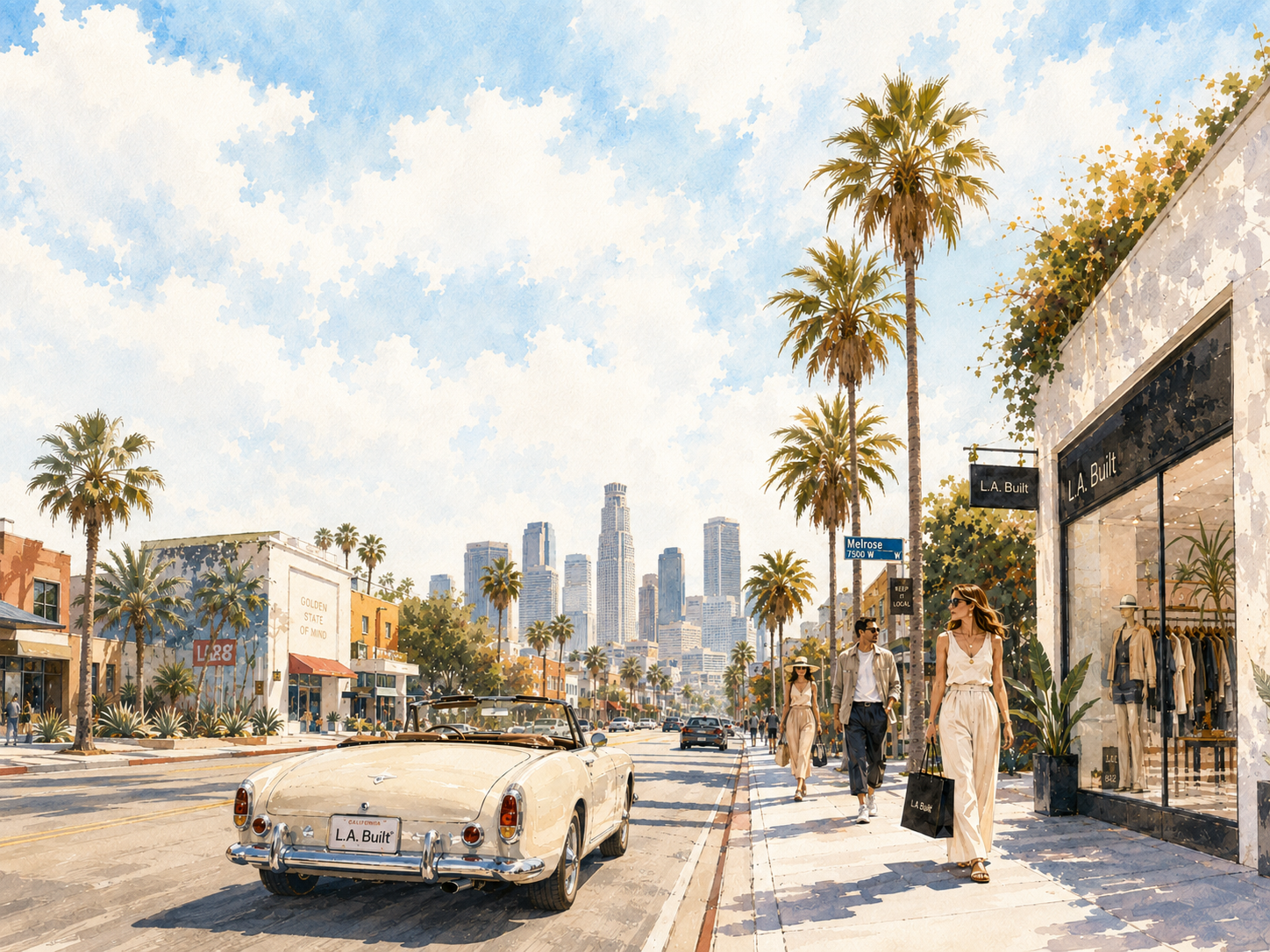 L.A. Built storefront on Melrose Ave